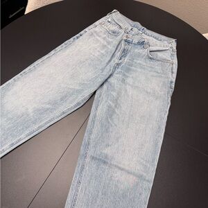 Agolde women’s asymmetrical Denim Jeans